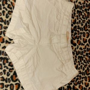 White women's size 8 j crew shorts